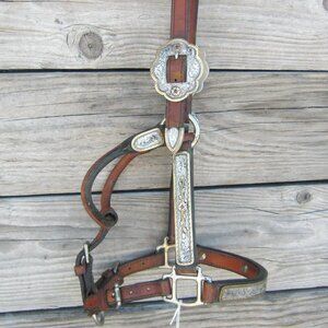 Broken Horn Weanling Large Foal Fancy Show Halter Only Red Stones 29862